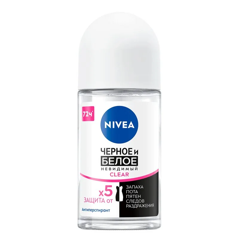 Nivea Нивея Дезод шарик жен Черное и Белое 50мл