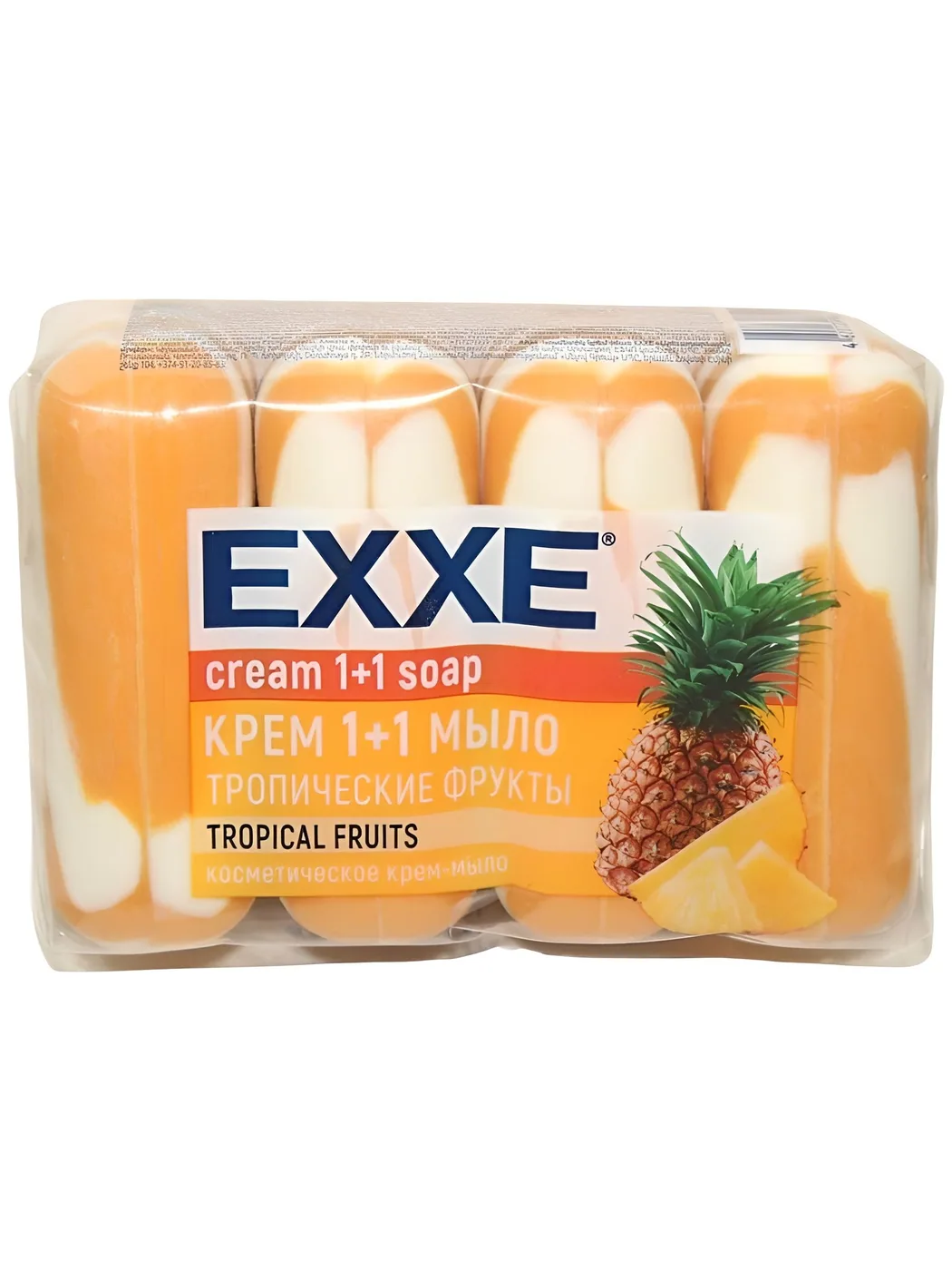 EXXE Крем мыло Тропические фрукты 1+1 4/75гр