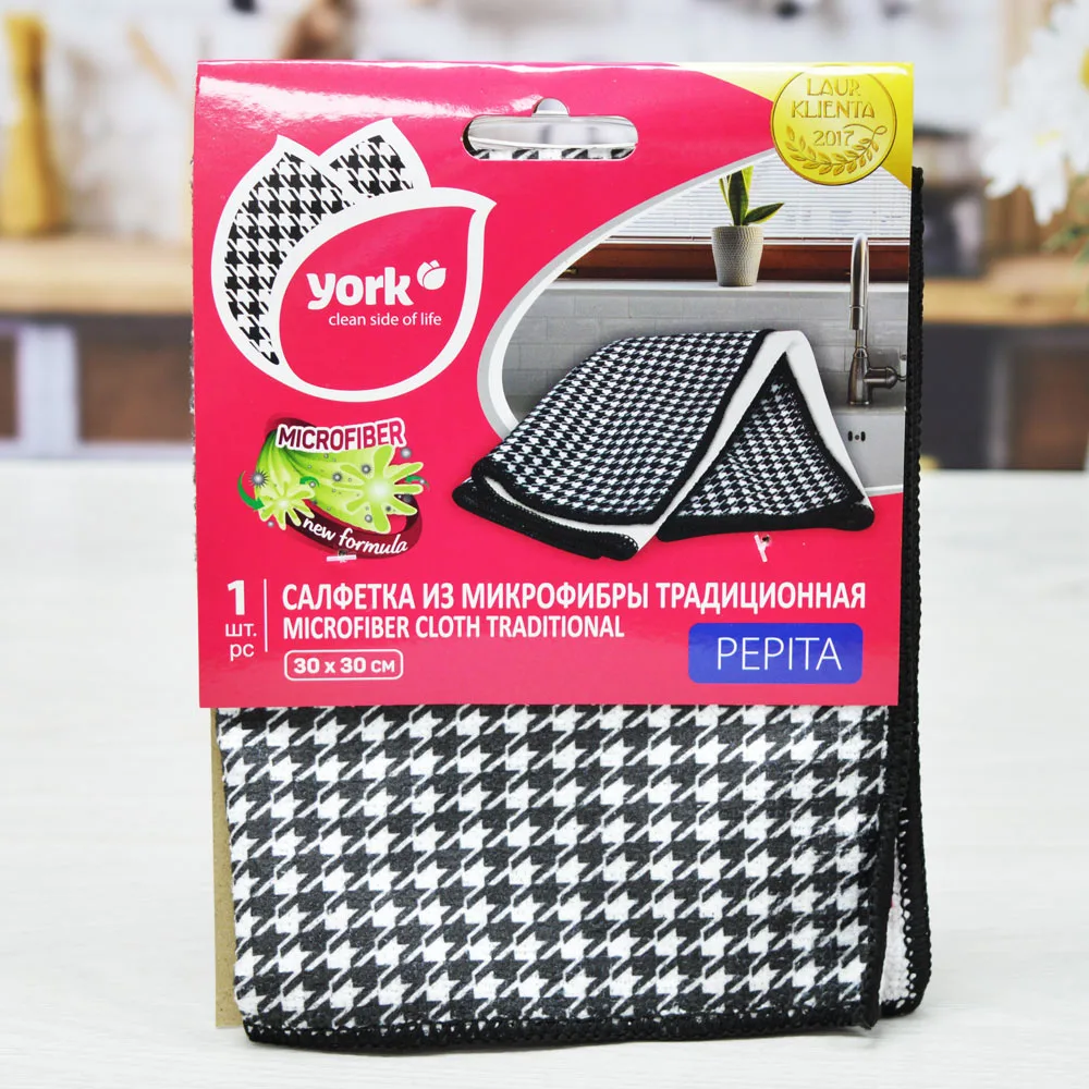 Салфетка из микрофибры для стекла PEPITA /York