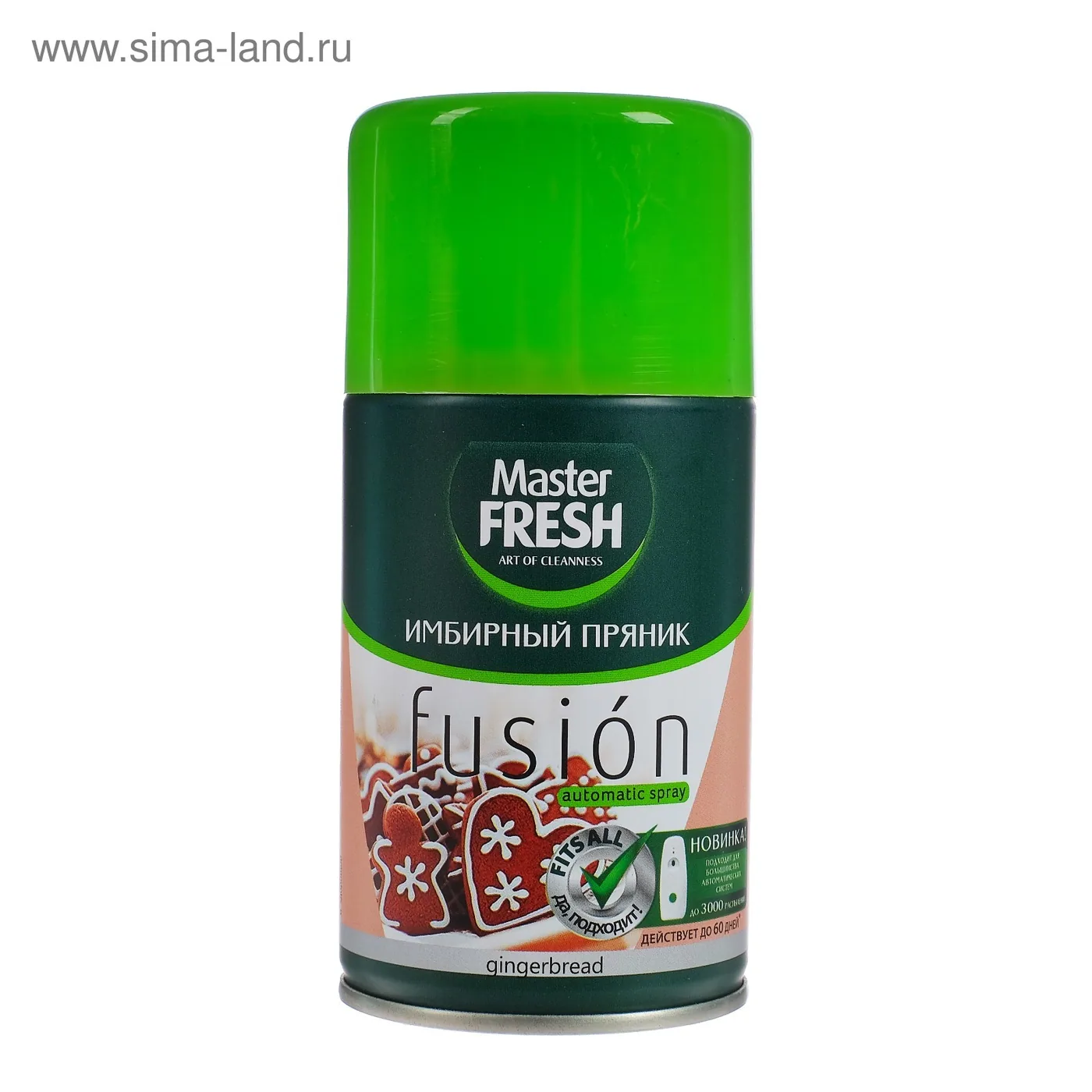 Master Fresh Мастер фреш освеж.воздуха сменный баллон.Имбирный пряник.250гр.