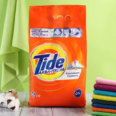 Tide Тайд порошок автомат 3 кг / Альпийская свежесть