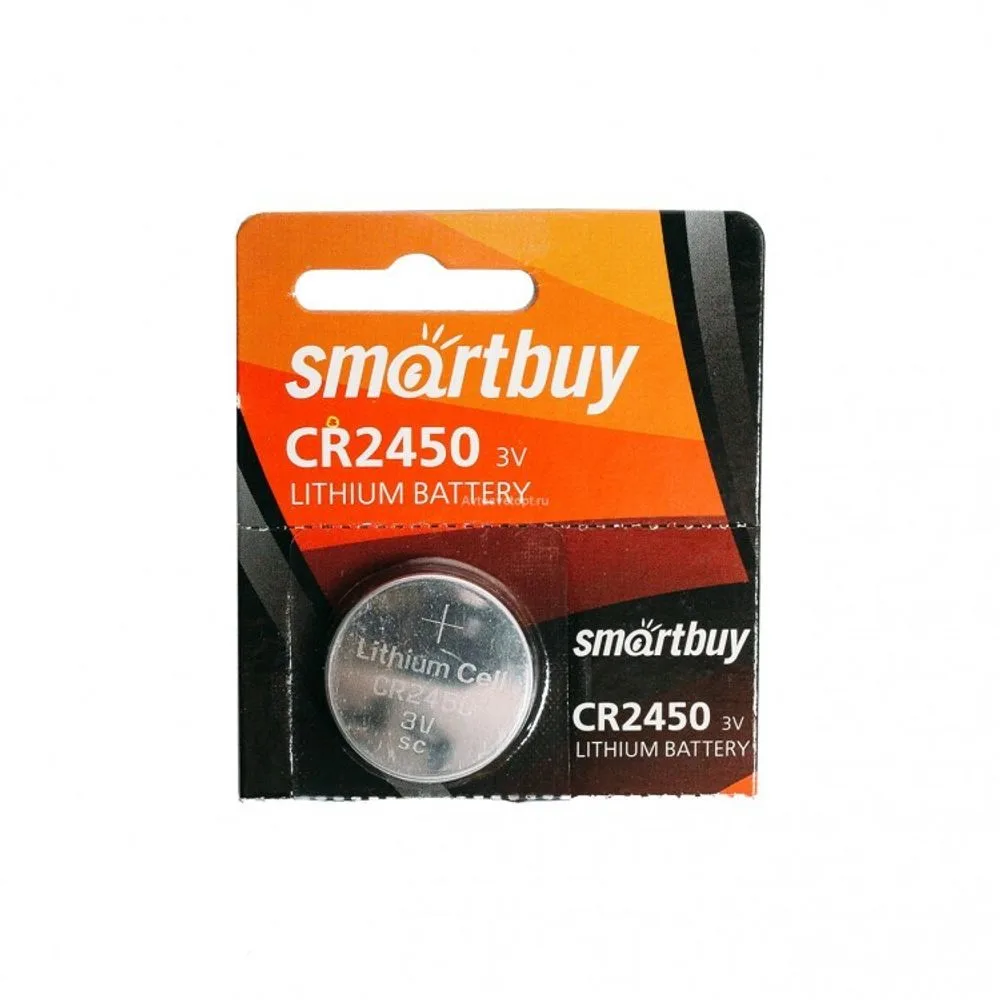 Smartbuy Батарейка на блистере Smartbay CR2450 3V/ SBBL-2450-5B Таблетка