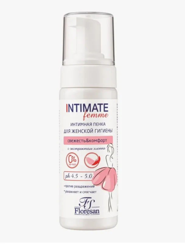 Floresan Intimate femme пенка интимная с экстрактом хлопка 170мл