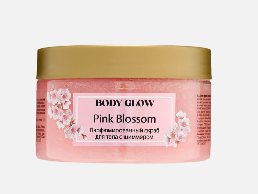 Floresan Pink Blossom парфюмированный скраб для тела с шиммером 300мл