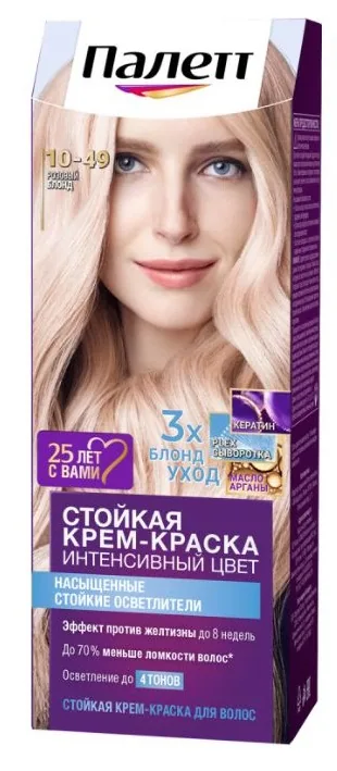 Palette Палетт Краска для волос 10-49 Розовый блонд