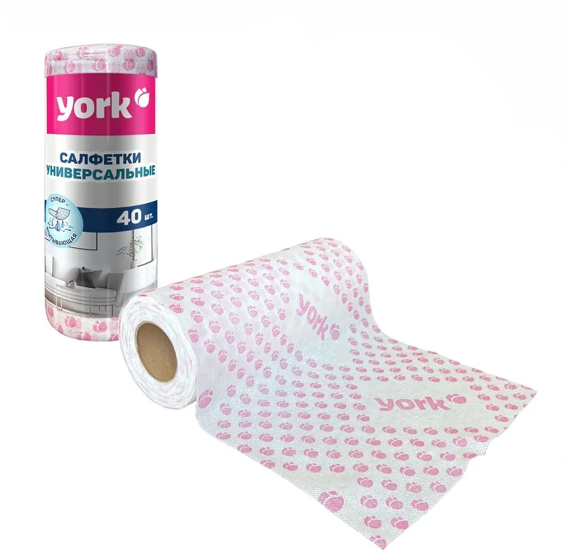 York Салфетки универс. в рулоне 40шт