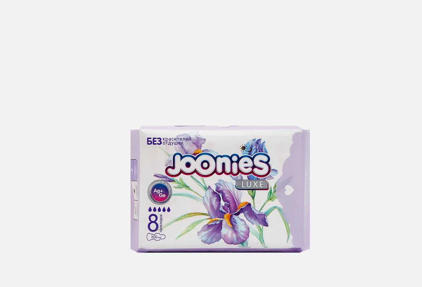 Joonies Прокладки женские одноразовые ночные Joonies 8шт