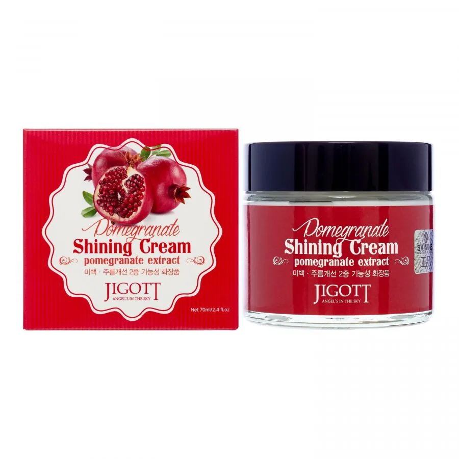 Jigott Shining cream Увлажняющий крем Гранат 70мл.