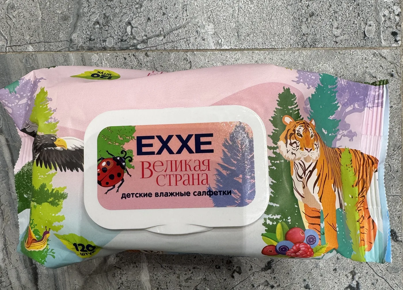 ЕХХЕ влажные салфетки детские Великая страна 120шт.