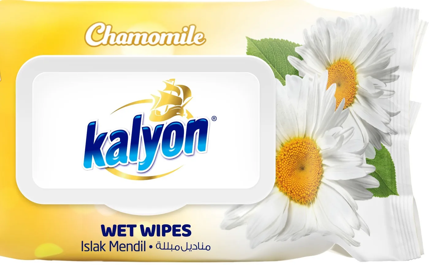 Kalyon Влажные салфетки Kalyon Chamomile 100шт.