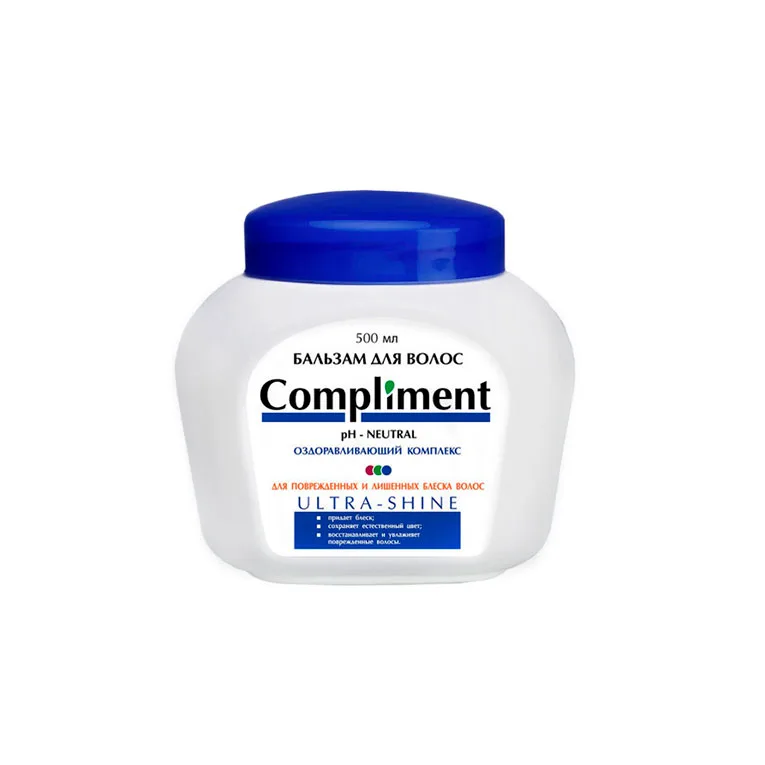 Compliment Бальзам для волос Ultra shine для поврежденных и лишенных блеска 500мл