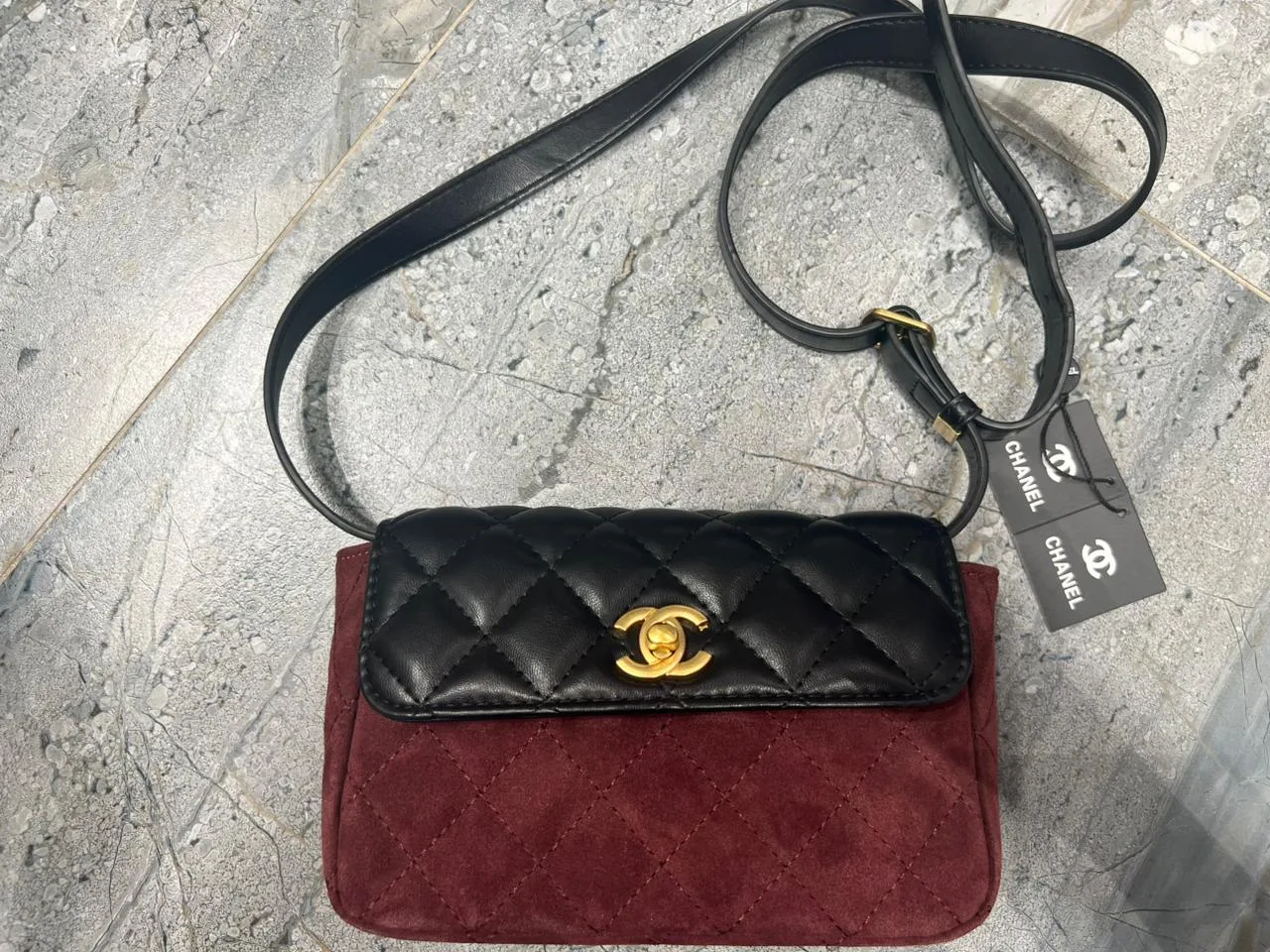 Chanel Сумочка Chanel комби замша+кожа