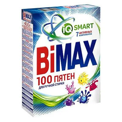 BiMax Порошок для ручной стирки 400гр. 100пятен