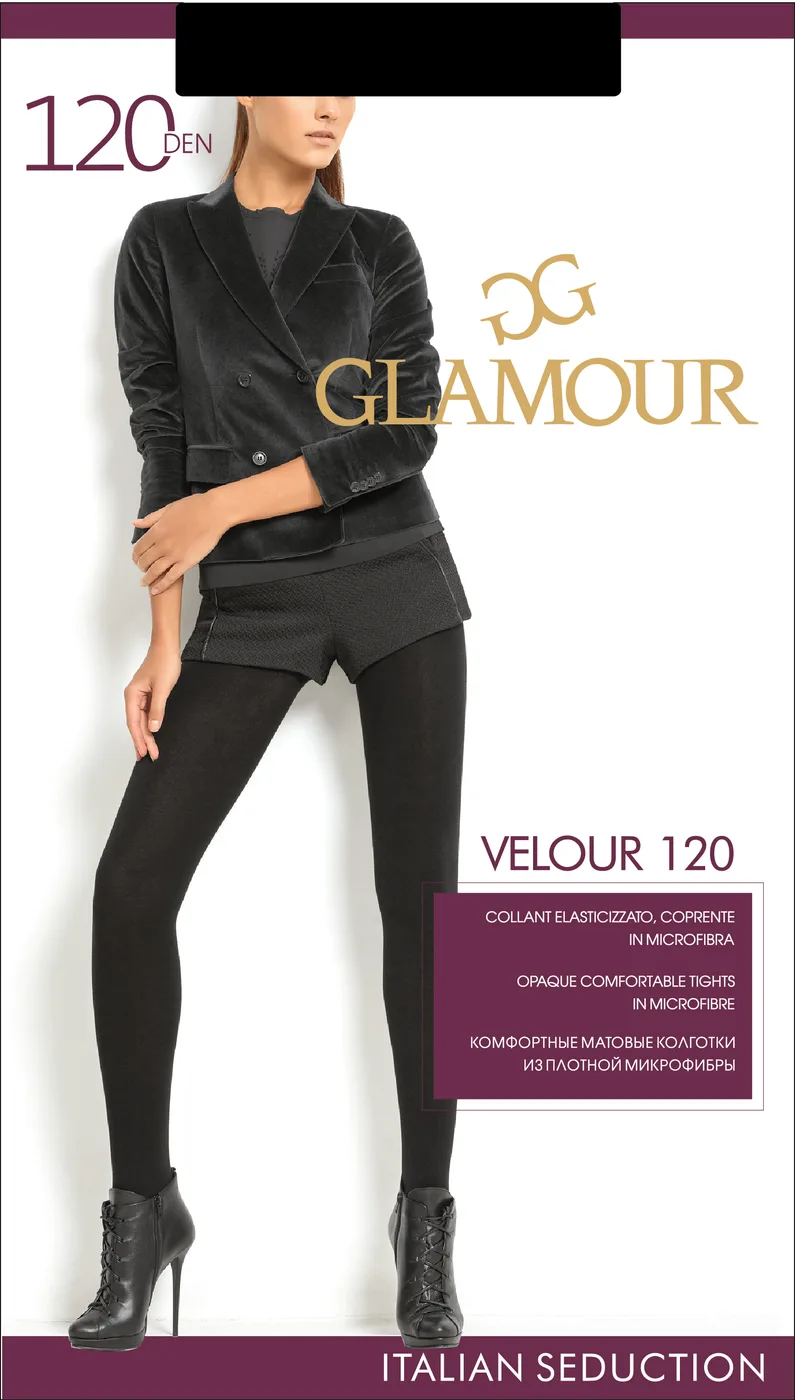 Glamour Velour Колготки женские 120ден №2