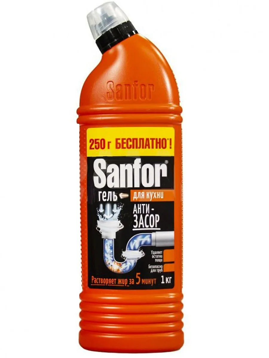 Sanfor Гель для кухни Антизасор 750мл.