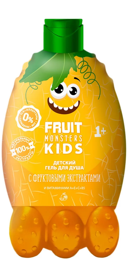 Fruit Monsters Детский шампунь-бальзам Fruit Monsters kids 400мл. Дыня