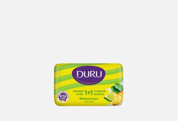 Duru Туалетное мыло 1+1 лайм/ананас 80гр