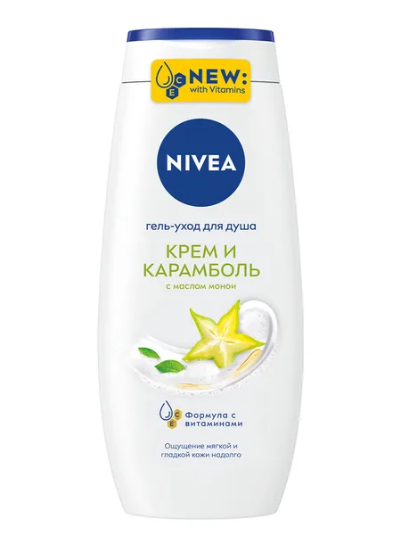 Nivea Нивея Гель для душа Крем и Карамболь 250мл