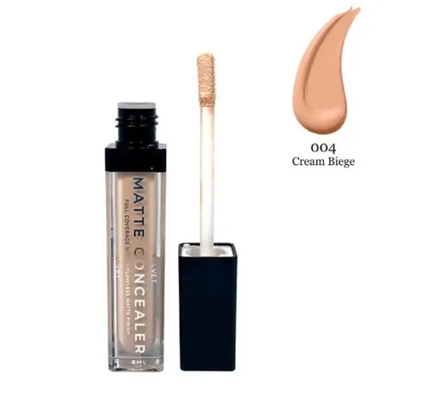 Bogenia Консилер для лица Concealer 8 мл. тон 004,кремово-бежевый