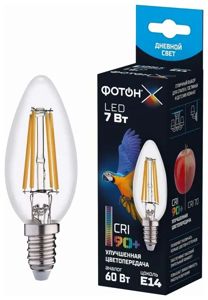 Фотон Лампа светод LED B35-с 7W E14 4000K