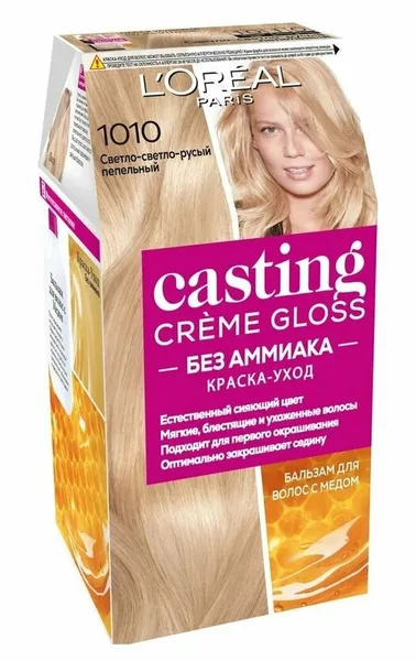 L'Oreal Кастинг Колор Глосс краска д/волос 10.10 св-св-рус-пепельн
