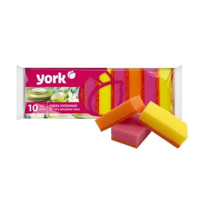 York Губка кухонная 10 шт /Йорк