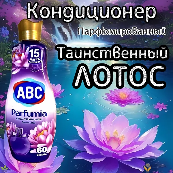 АВС парфюмир.кондиционер для белья 1440 мл / Таинств. лотос