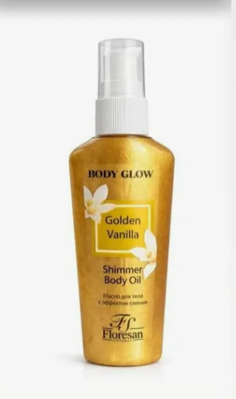 Floresan Golden Vanilla масло для тела с шиммером с эффектом сияния 80мл