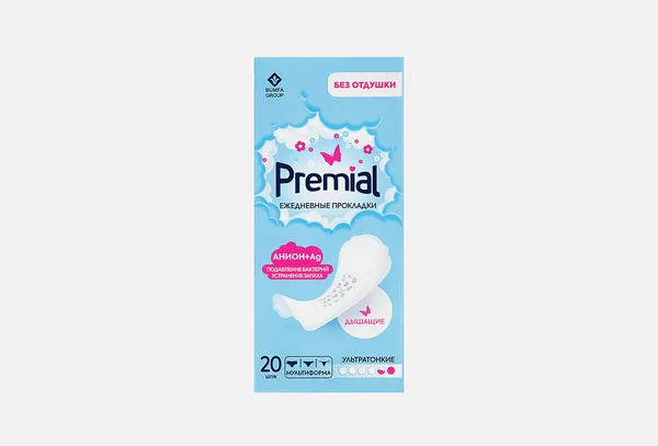 Comfort Premial Прокладки каждодневки с анионным чипом Protekt Comfort 20шт