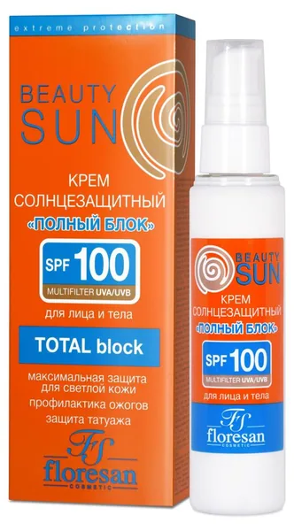 Крем Полный блок Beauty Sun SPF 80 для лица и тела 75мл