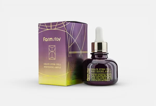 Farmstay Farm Stay Grape Stem Cell Brightening Ampoule 30мл сыворотка/осветляет,увлажняет,выр-т тон кожи