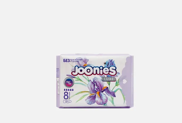 Joonies Прокладки женские одноразовые ночные Joonies 8шт
