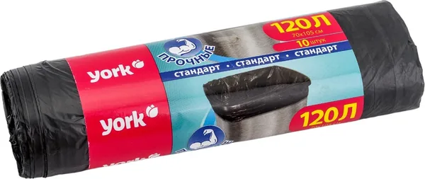 Мешок для муссора Йорк 120 л/10 шт