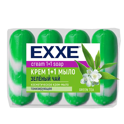 EXXE ЕХХЕ крем-мыло Зеленый чай 4шт*75гр