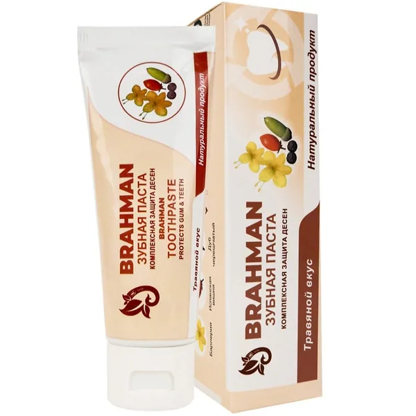Brahman Зубная паста Аювердичексая Травяной вкус 100мл