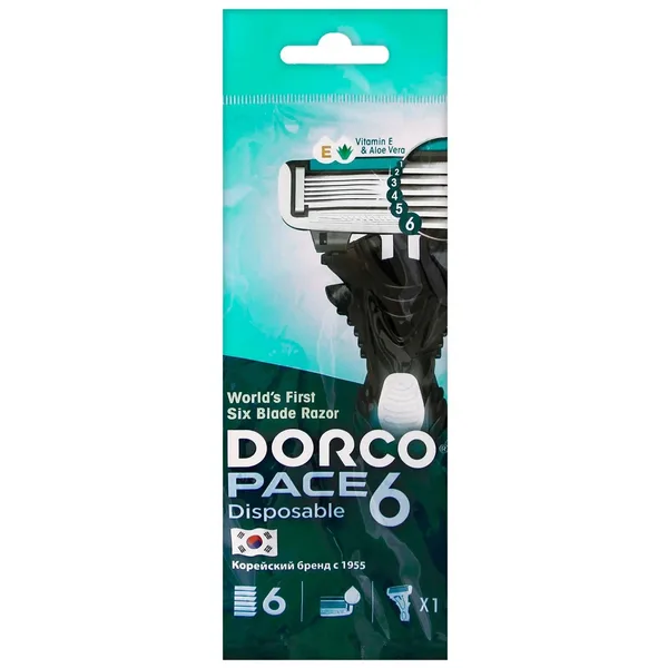 Dorco Бритва муж. в упак.DORCO PACE 6/ 1шт