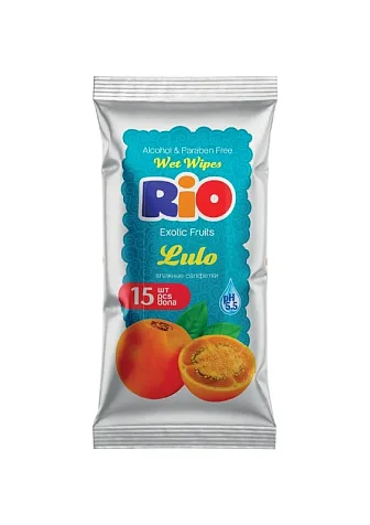 Rio Влажные салфетки Rio 15шт