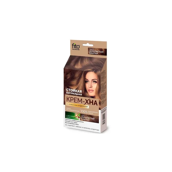 Fito cosmetic Крем-хна в готовом виде Золотистый каштан