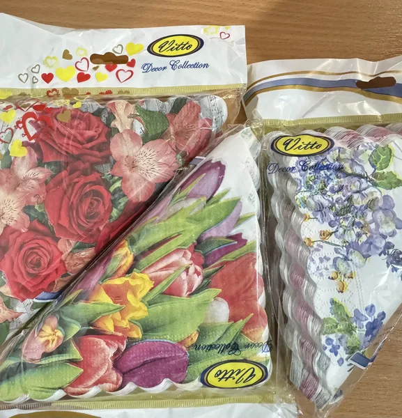Марио Салфетка гастрономическая столовая Марио 3слоя 80л.