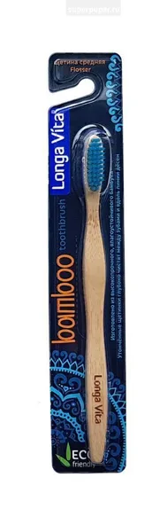 Longa Vita Bamboo зубная щетка средней жесткости