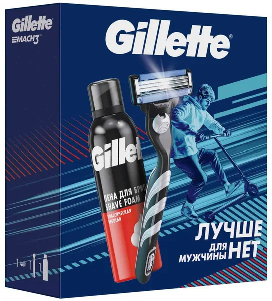 Gillette П/Н Gillette пена для бритья+бритва