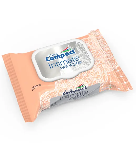 Ultra Compact Влажные салфетки Ultra Compact Intimate для интимной гигиены 25шт.