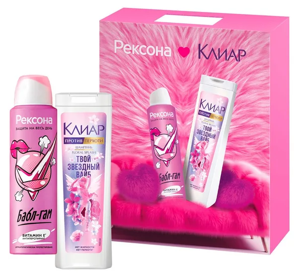 Rexona П/Н Рексона Клиар антиперспирант+шампунь
