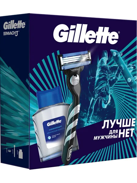 Gillette П/Н Gillette станок+ лосьон после бритья