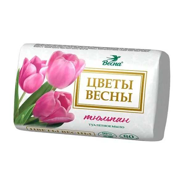 Туалетное мыло Цветы весны Тюльпан 90гр.