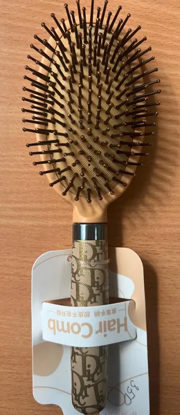 Массажная расческа с кожанной ручкой Hair Comb