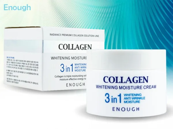 Collagen отбеливающий,антивозрастн, увлажняющий крем для лица 3в1