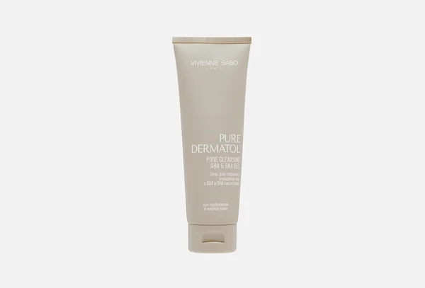 Vivienne Sabo Гель для глубокого очищения пор с АНА и ВНА Pure Dermatol