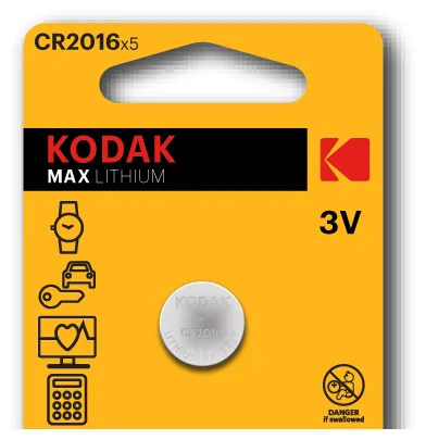 Kodak Батарейки литиевые круглые CR 2016